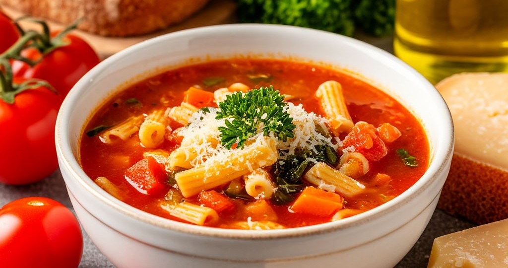 Минестроне по‑итальянски: сытный овощной суп с фасолью и макаронами 🍲 Домашние рецепты с рассчетом стоимости.
