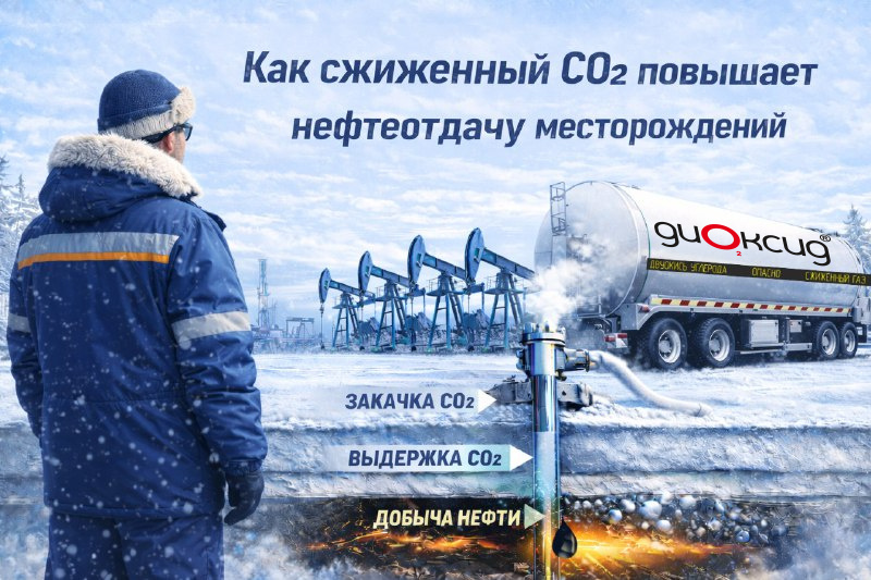 Жидкая углексилота для дбычи нефти. Доставка от Диоксид на месторождения по России и СНГ.