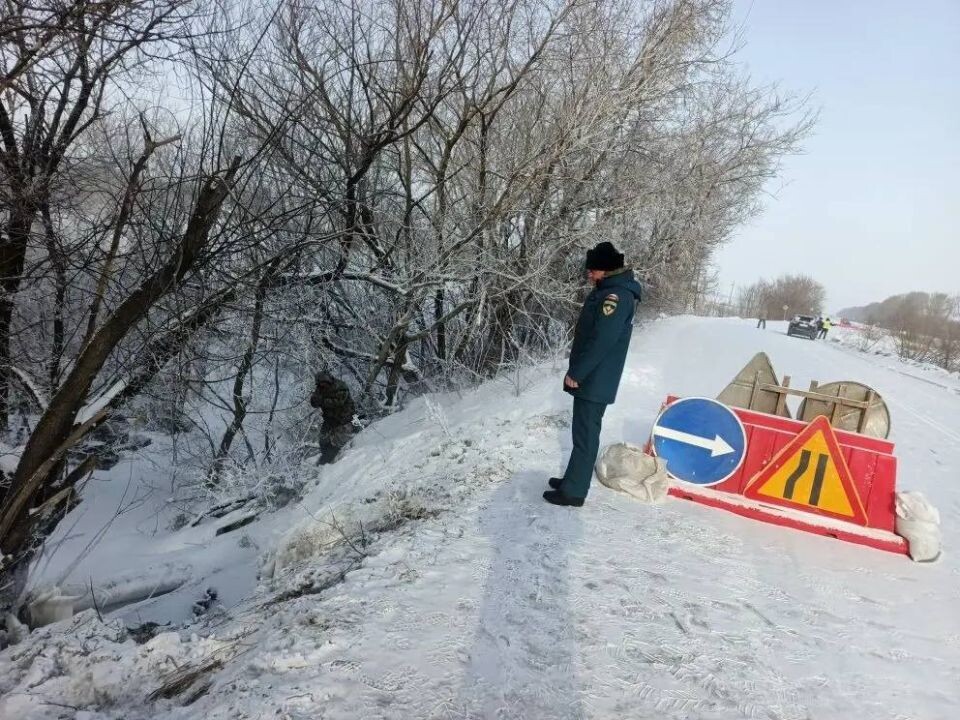    Место перелива у села Александровка. Источник: t.me/kalmanka_glava