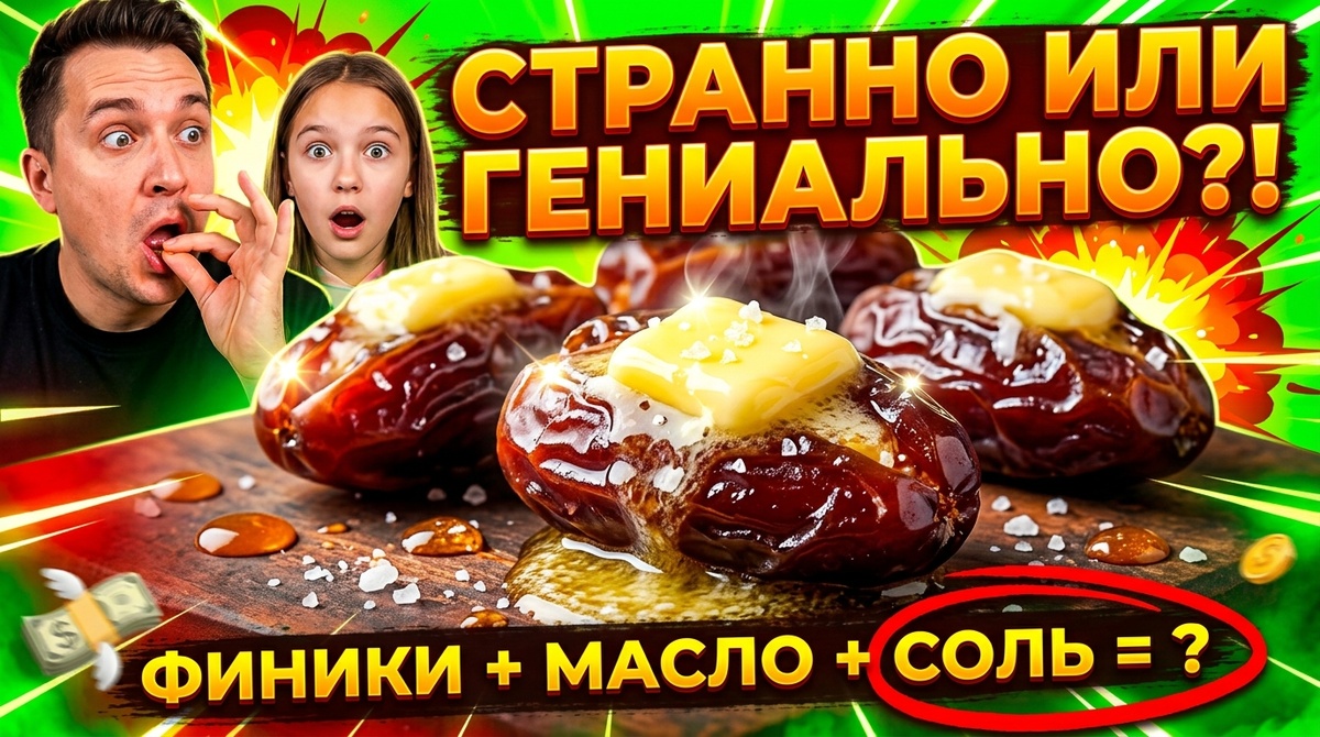 Финики со сливочным маслом и солью