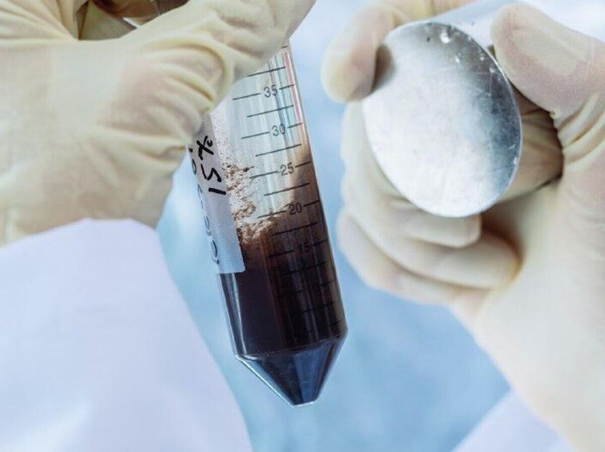    Образец нового материала с магнитными свойствами | © Фото предоставлено Николаем Шиловым