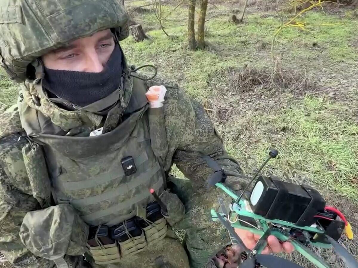    Оператор FPV-дрона перехватчика об уничтожении "Бабы-Яги" | © РИА Новости