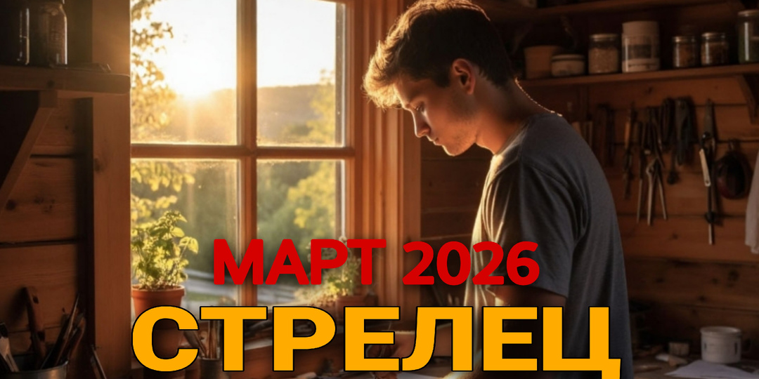 Стрелец ♐ Март 2026. Время переме дома.