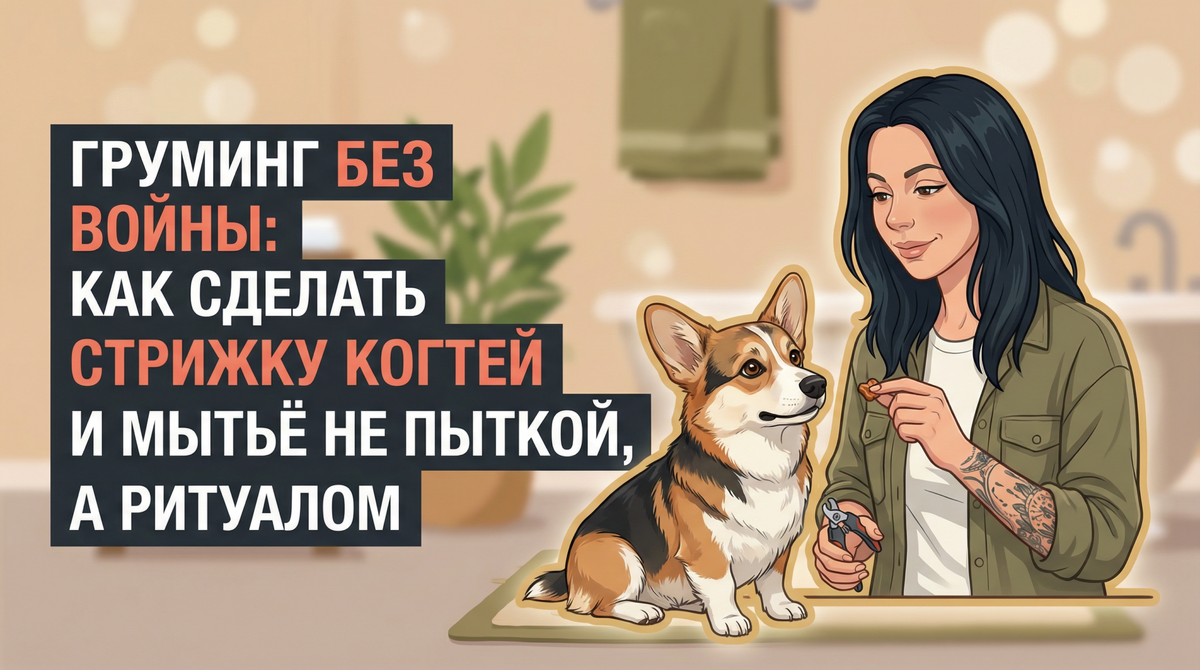    Анна Korektika-Pes показывает, как превратить груминг в спокойный ритуал. Анна Марковская