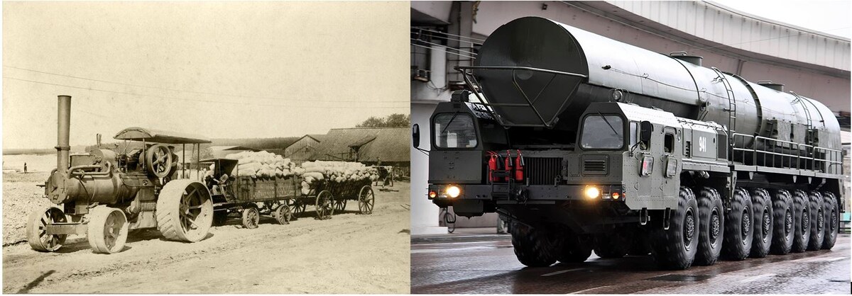 Скорость тогда была ниже, но принцип «вездехода» для тяжелых грузов заложили именно они.
