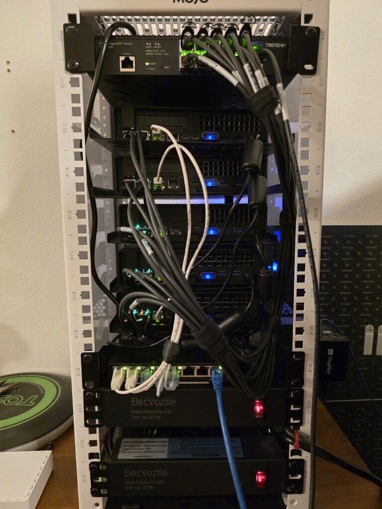 Кластер Proxmox из 5 узлов на мини-ПК