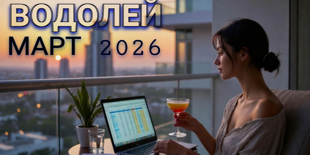 Водолей ♒ Март 2026. Время денег.