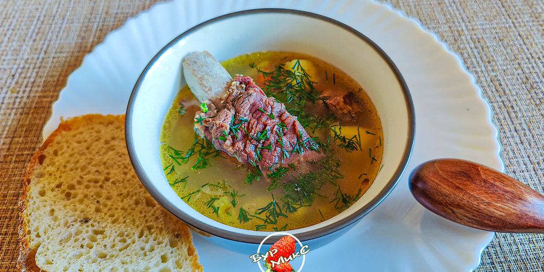 Рецепт Рассольник с перловкой и копчёными рёбрами