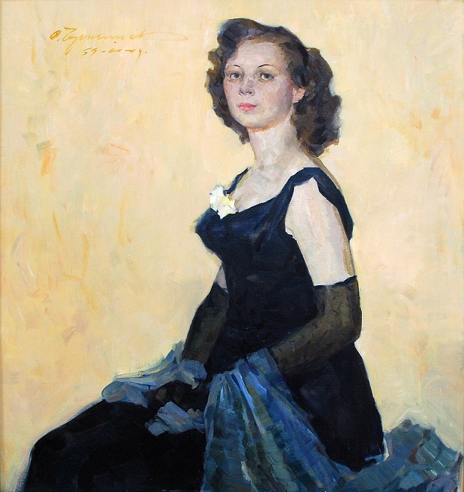 Портрет артистки РСФСР Н. И. Подоваловой. Чернышев А. М. РОМИИ