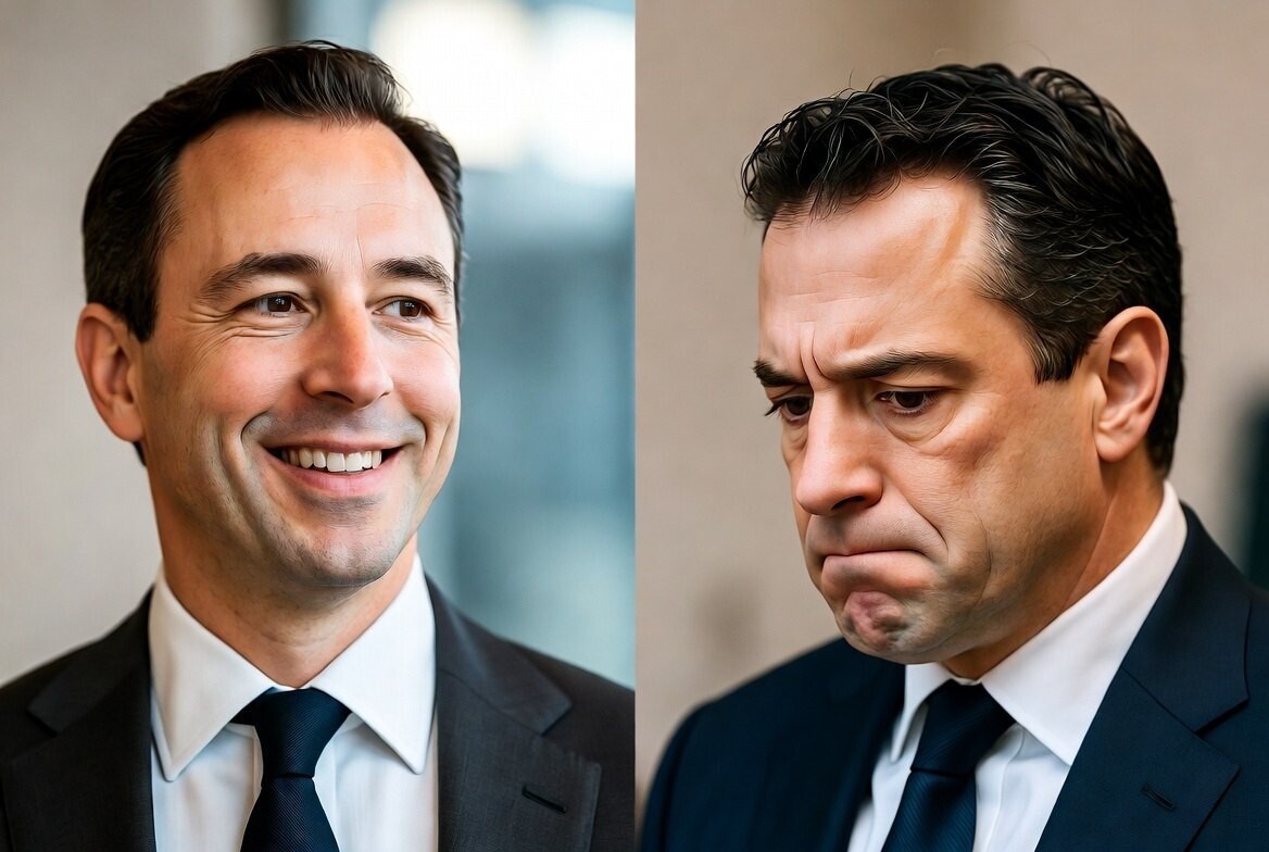 На фото два юриста, где я стремлюсь быть слева