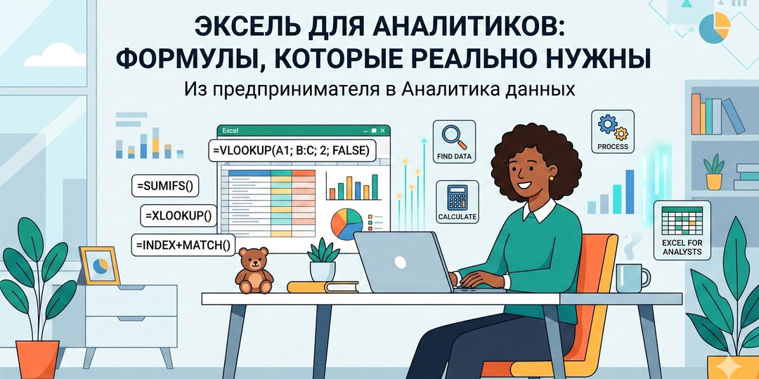 Шпаргалка по Excel для аналитиков: формулы, которые реально нужны