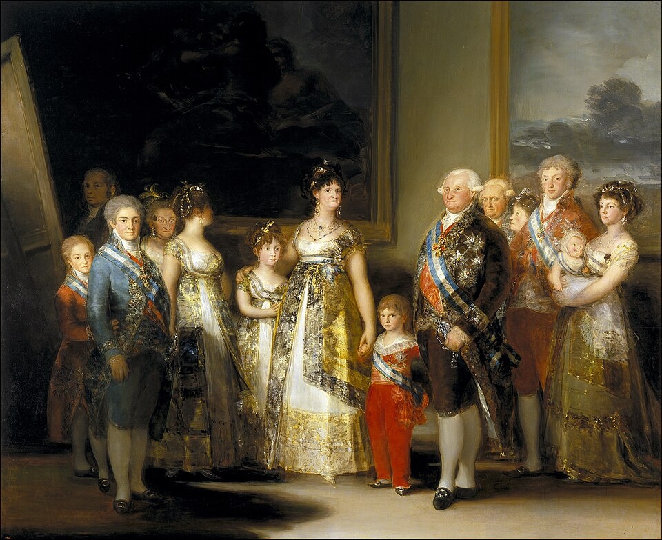 «Портрет семьи Карла IV», (1800—1801). Фото:https://upload.wikimedia.org/wikipedia/commons/