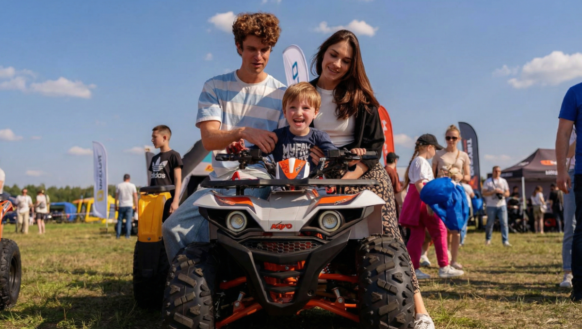 Тест драйв квадроциклов и обучение езде на мотоциклах для жителей поселков АССЕТ