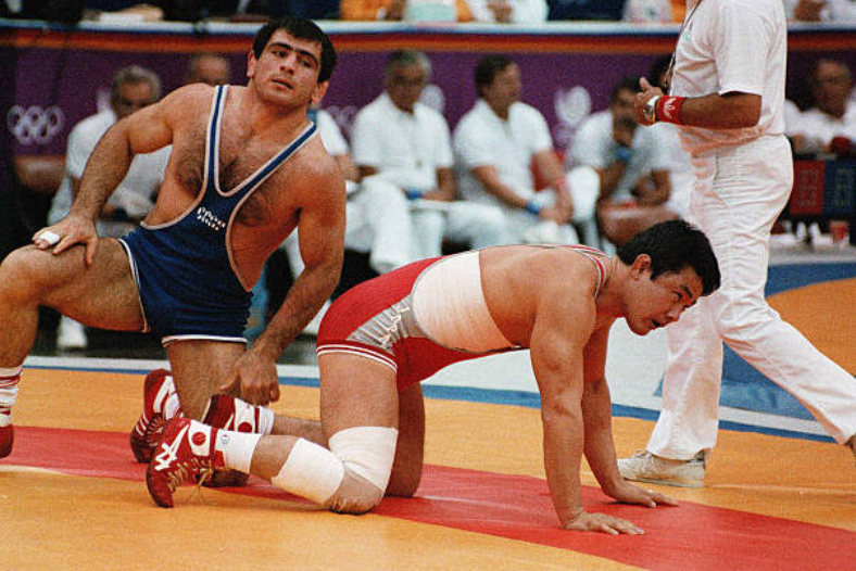Махарбек Хадарцев на Олимпиаде в Сеуле