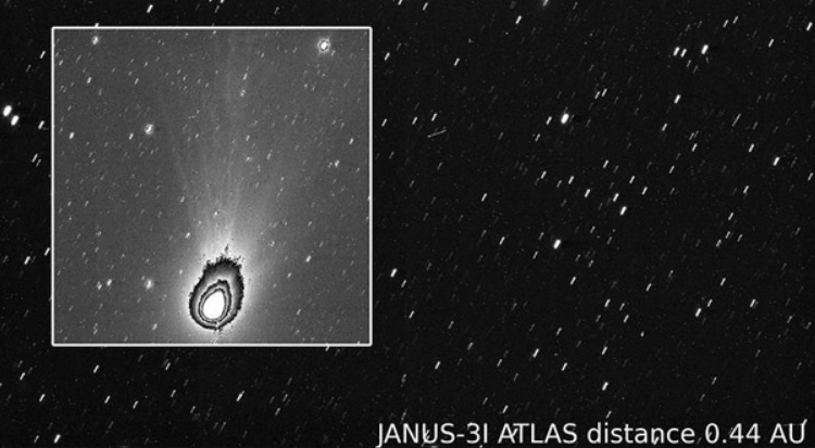 Изображение :  3I/ATLAS. Источник: ESA