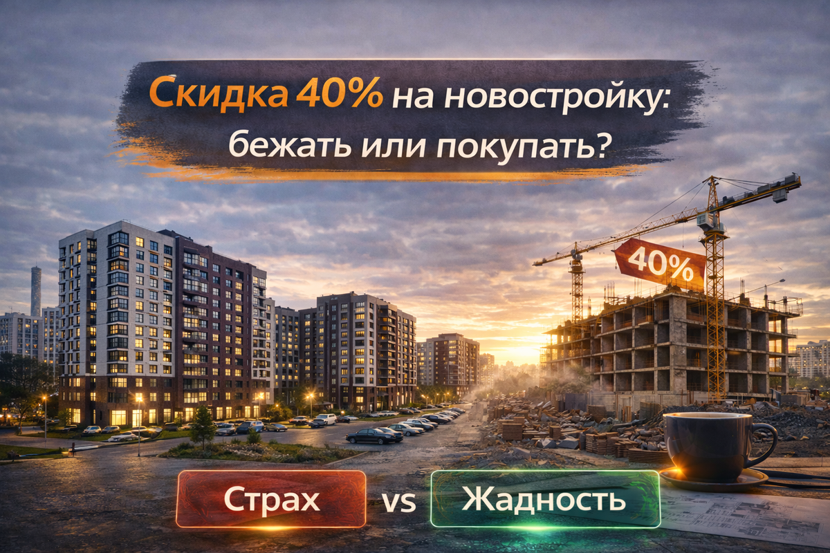 Скидка на квартиру — это не всегда плохо. Иногда это шанс купить хороший проект дешевле. Главное — проверить застройщика ДО того как отдадите деньги.