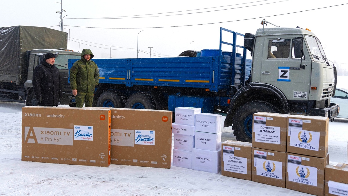    60 тонн гуманитарного груза отправили из Сургута в зону СВО