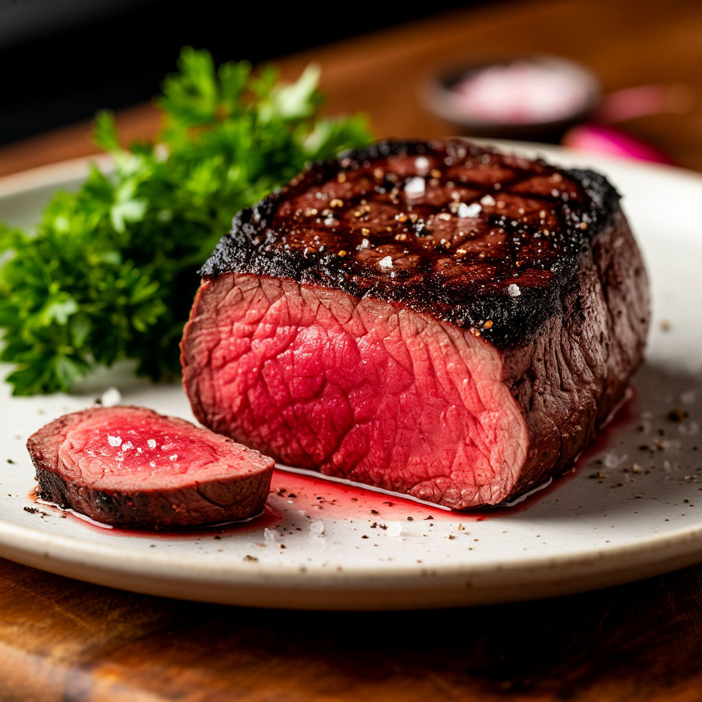 «Стейк, который не нуждается в маринаде. Мой способ: соль, время и адский жар»