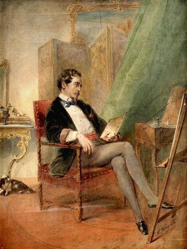 Михай Зичи. автопортрет