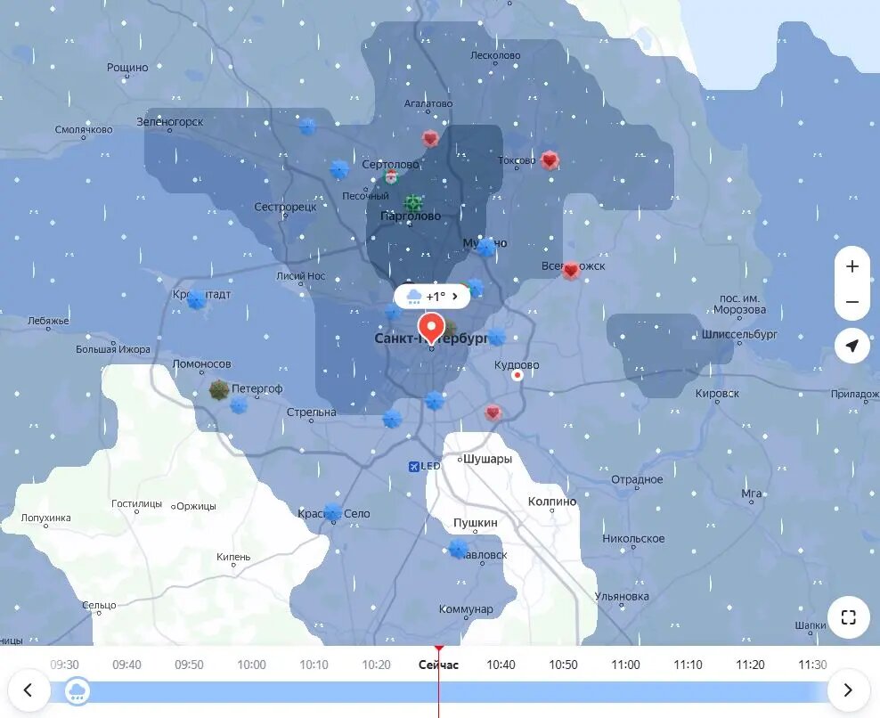    Фото: скрин сервиса «Яндекс Погода»