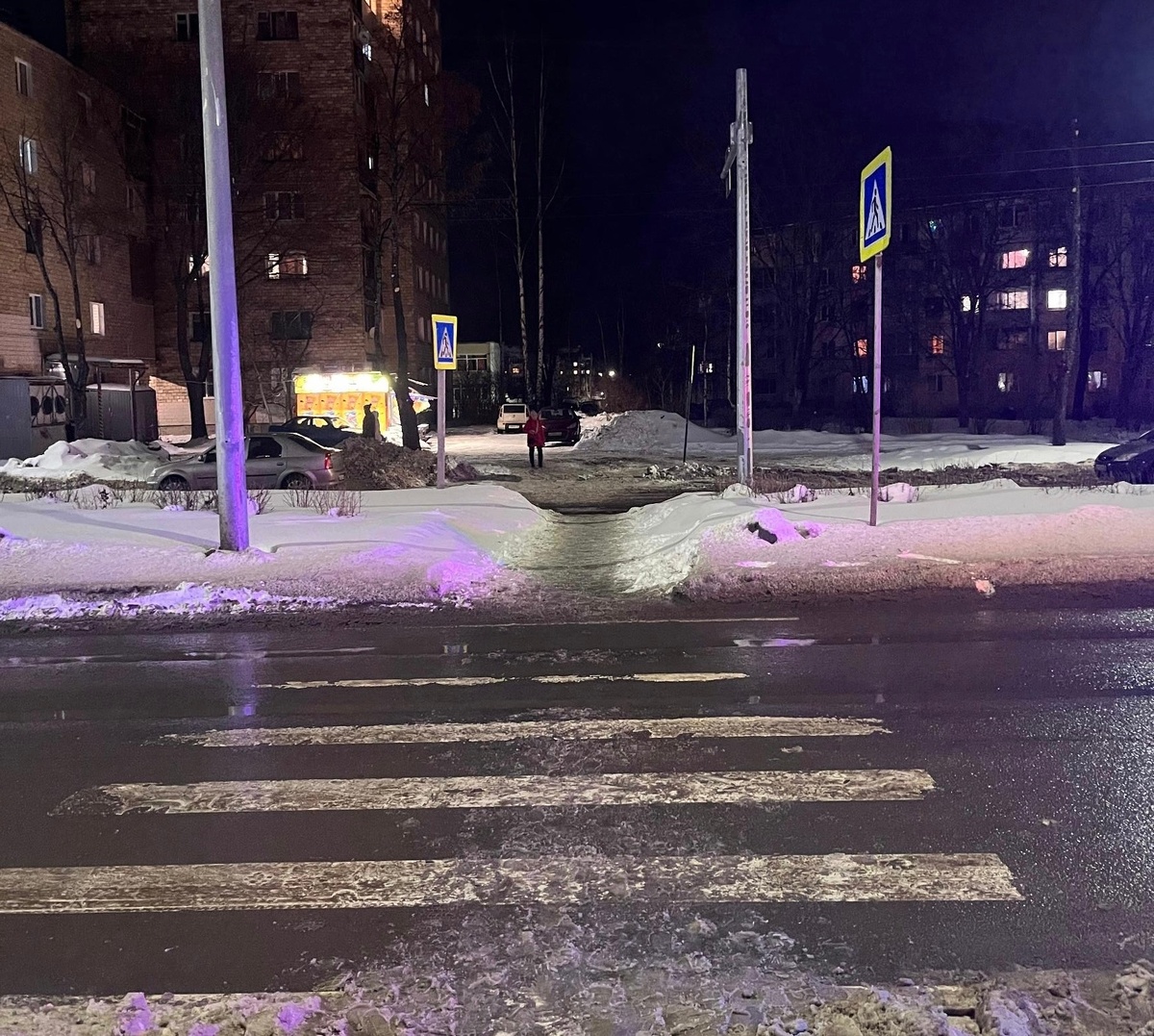    Молодую женщину сбили на пешеходном переходе в Петрозаводске© ГАИ Петрозаводска