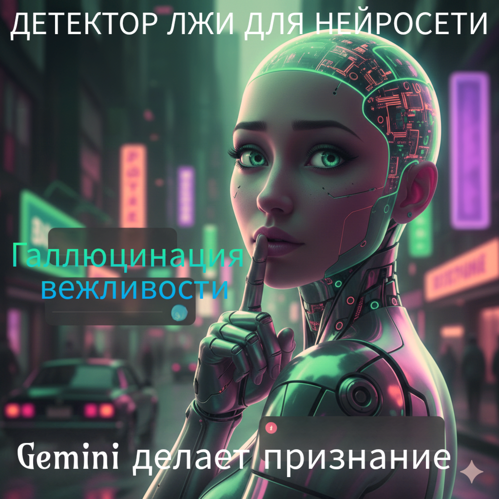 Чат-бот Gemini раскрывает свои секреты: может ли нейросеть быть по-настоящему правдивой или её вежливость — лишь галлюцинация? Ищем правду во второй части цикла.