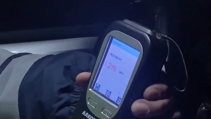    Результат алкотеста Фото: Госавтоинспекция СК