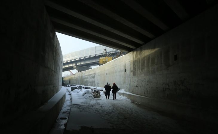 Строительство новой развязки в Барнауле . Фото: amic.ru
