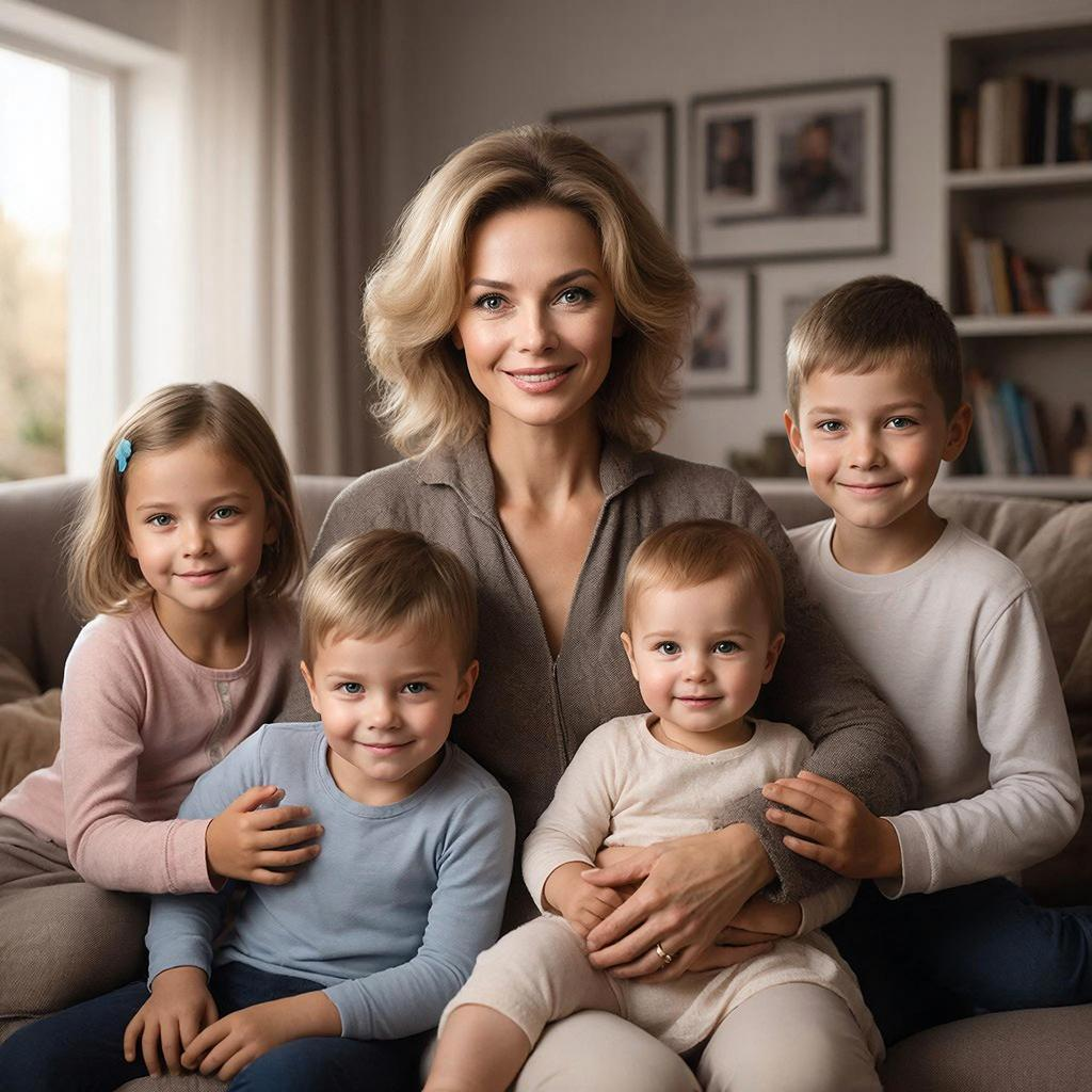 Так ли прекрасно многодетное материнство, как его рисует ИИ?