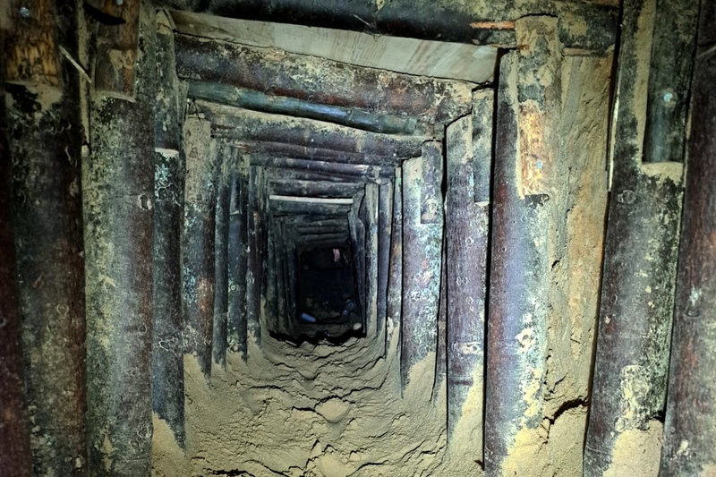 Тоннель на границе Польши и Беларуси © соцсети