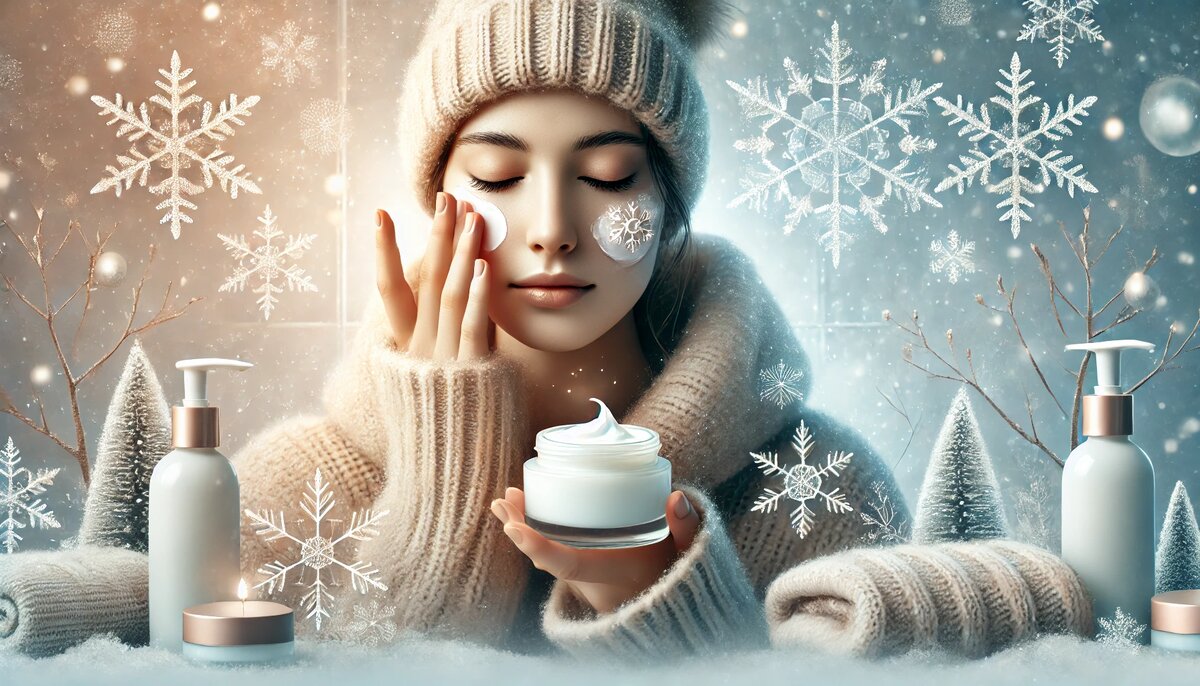 Фото: https://www.phag-rostov.ru/wp-content/uploads/2024/09/DALL-E-2024-09-18-14.56.33-A-serene-winter-themed-scene-illustrating-facial-skin-care-during-cold-weather.-A-person-is-gently-applying-moisturizer-to-their-face-surrounded-by-e-1.webp 