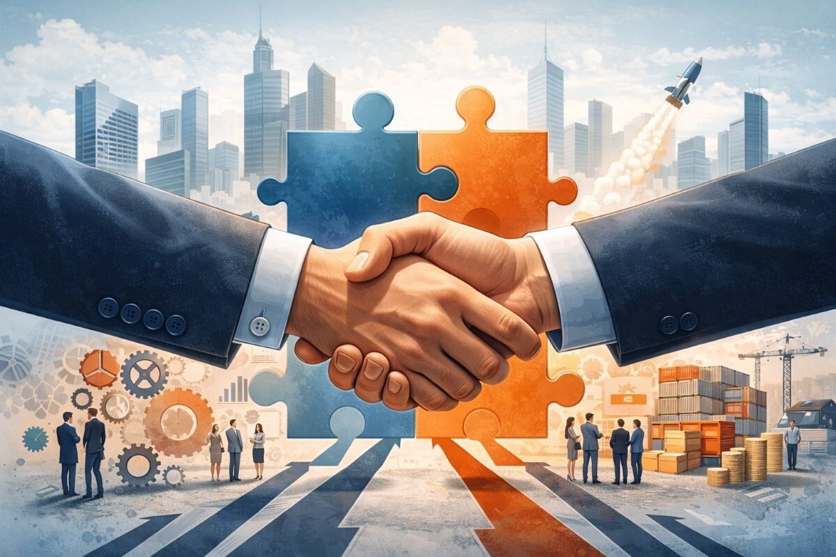 Слияние компаний обычно приносит пользу всем сторонам сделки. Источник: нейросеть📷
