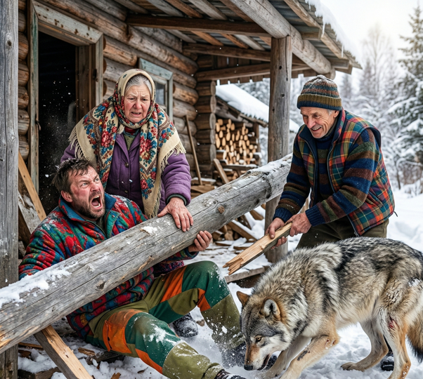 Старик спас волчицу с детёнышами в минус 47 — а ночью она защитила его от охотника