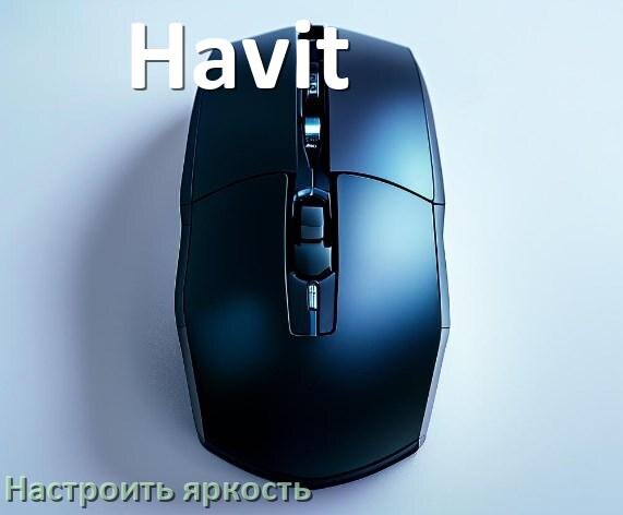 
Как на мыши Havit увеличить яркость подсветки или уменьшить в Windows 10 и 11