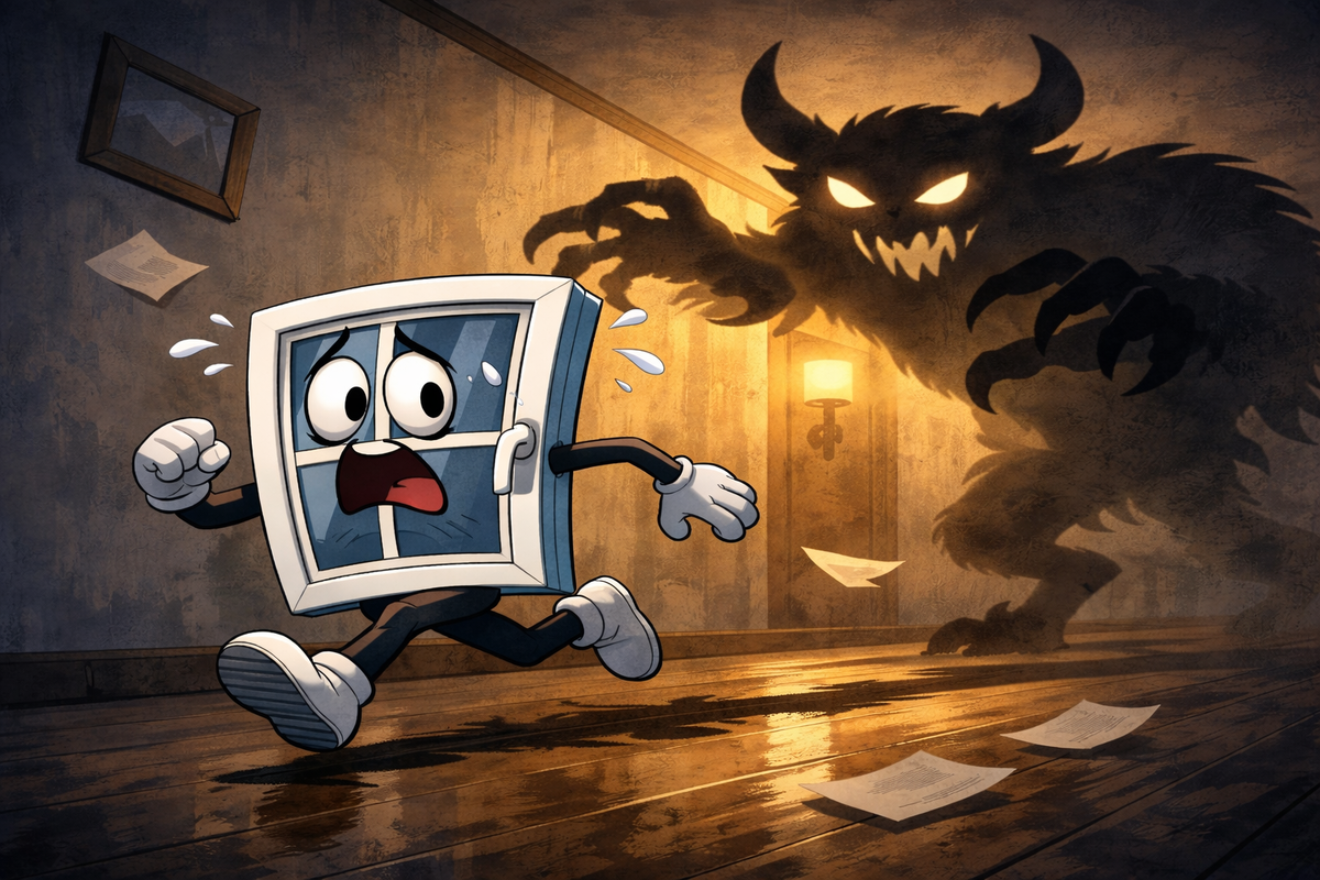 у вашего окна, возможно, большие проблемы