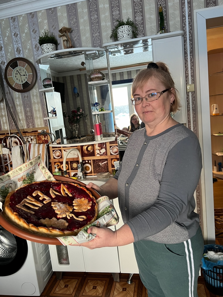 Такими пирогами нас угощали