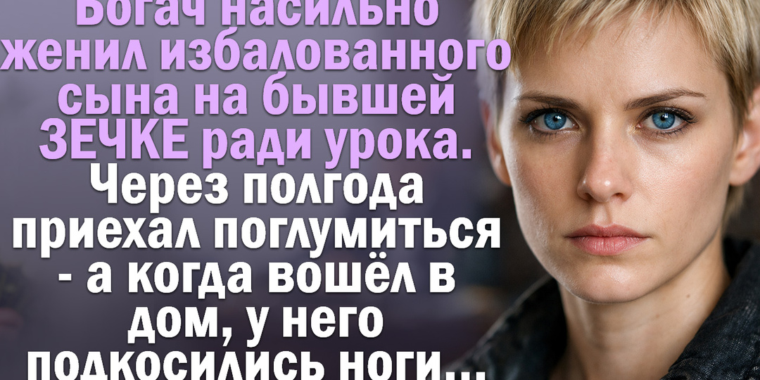 Богач насильно женил избалованного сына на бывшей ЗЕЧКЕ ради урока.