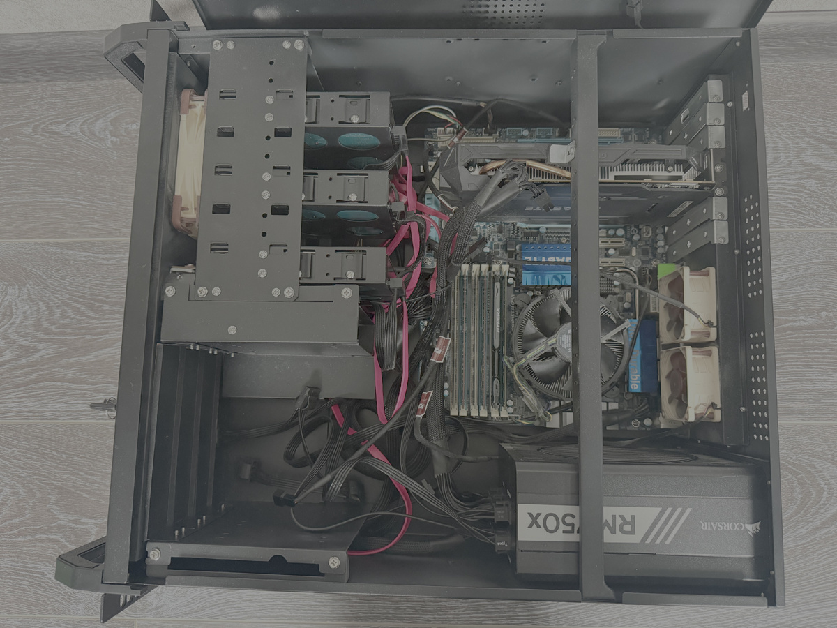 Старенький сервер на LGA1366 и GTX 1060