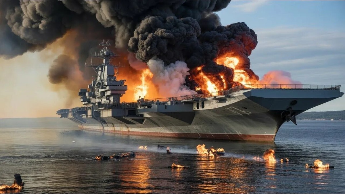 Удар по авианосцу США