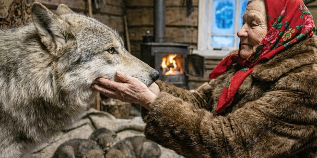 Она спасла замерзающих волчат, не догадываясь, что через неделю этот поступок спасет ей жизнь.