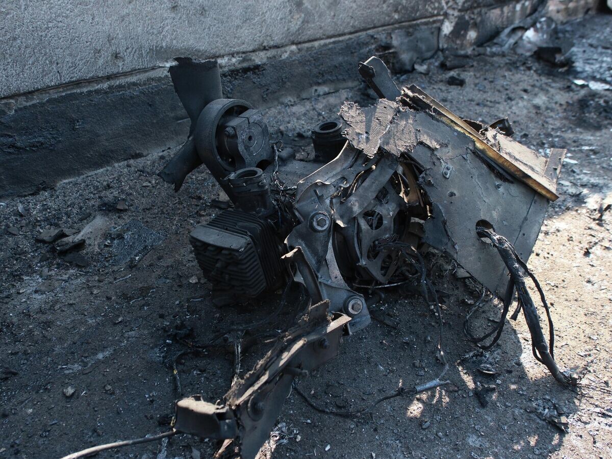    Последствия атаки беспилотников ВСУ на Новороссийск | © РИА Новости / Юрий Березнюк