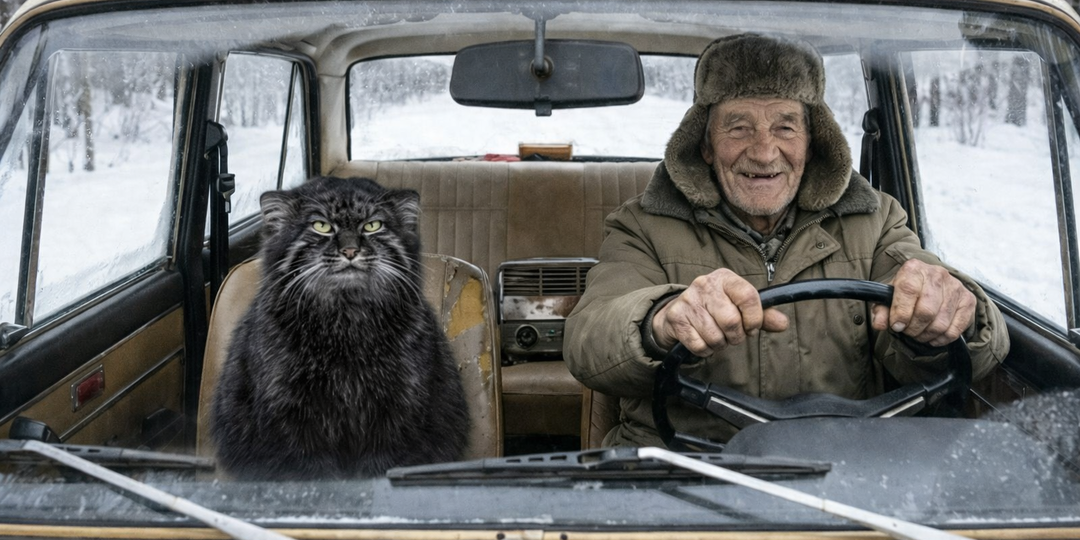 Он подобрал «кота» в метель на дороге. Когда зверь отогрелся — старик понял, что запер себя в «Ниве» с диким манулом