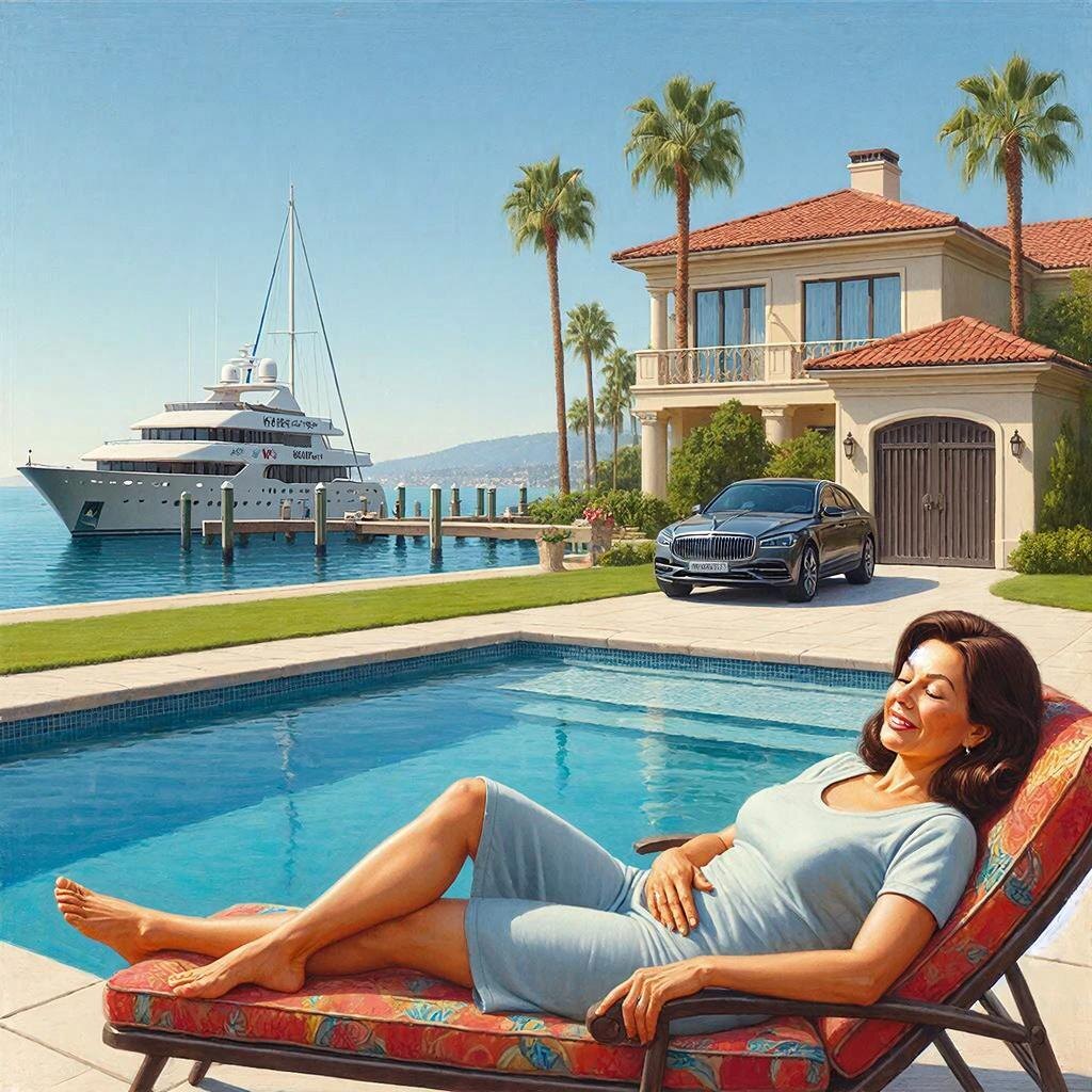 Так представляют себе жизнь банкрота несведущие люди. Картинка от ИИ