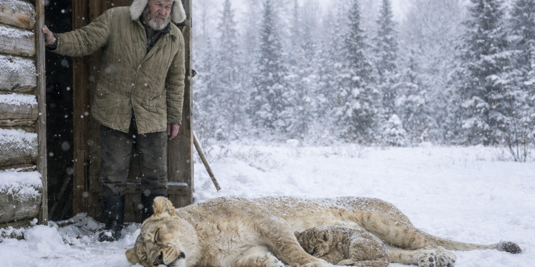 Умирающая львица принесла детеныша к дому лесника: то, что случилось утром, невозможно объяснить.