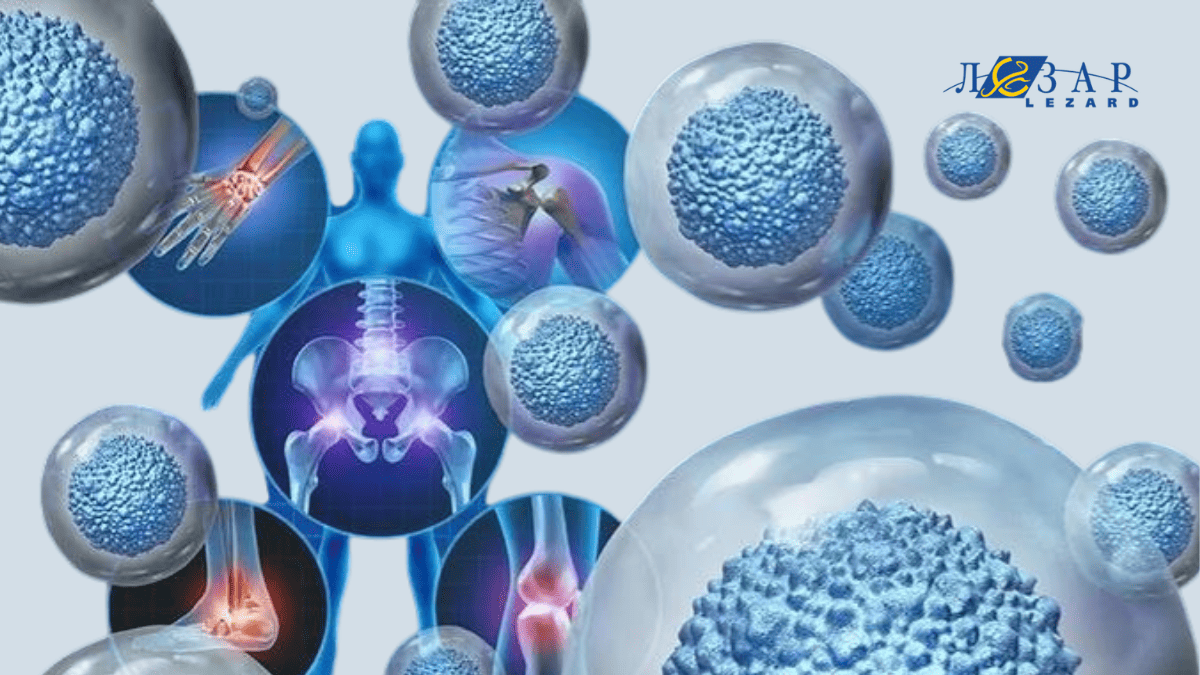 Стволовые клетки и поражённые области организма (изображение создано в онлайн‑сервисе «Перплексити»).