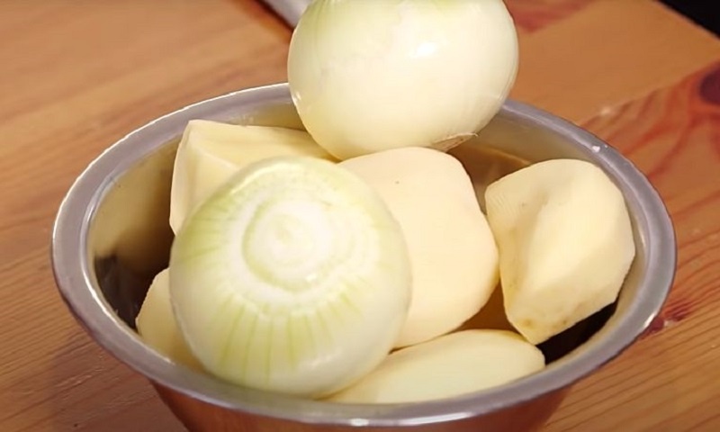 Жарим картошку с фаршем, как в макаронах по-флотски