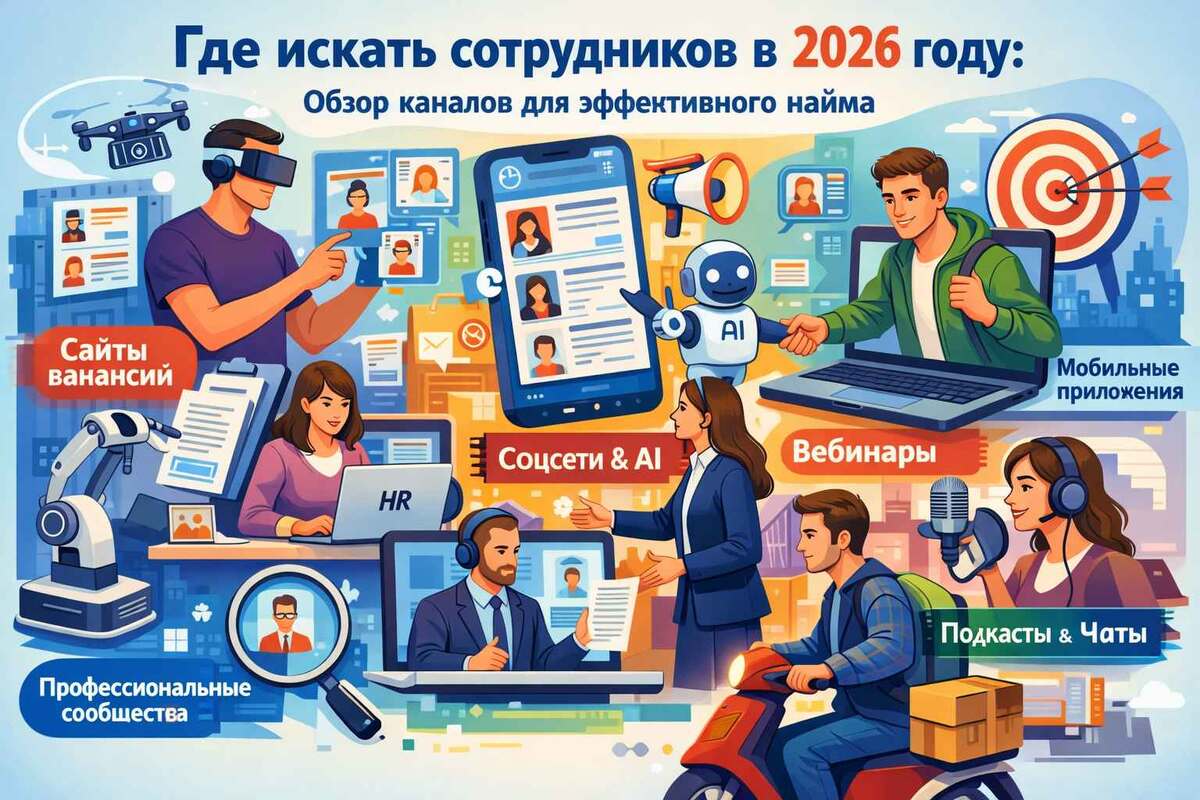 Каналы для поиска сотрудников в 2026 году
