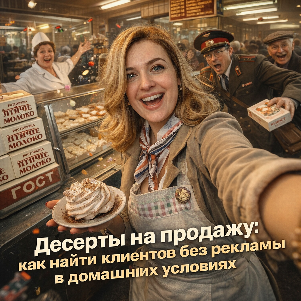    Поиск заказчиков для домашних десертов без вложений в рекламу admin