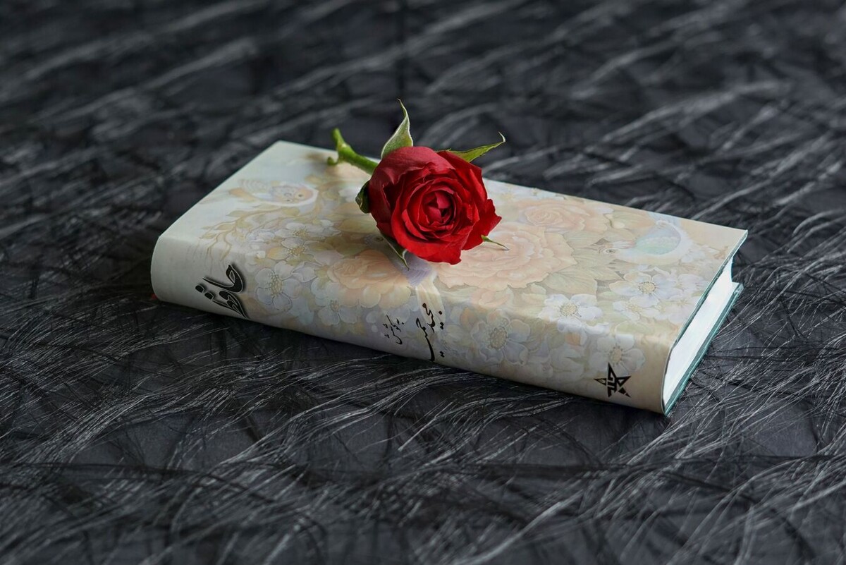 Роза на книге.
