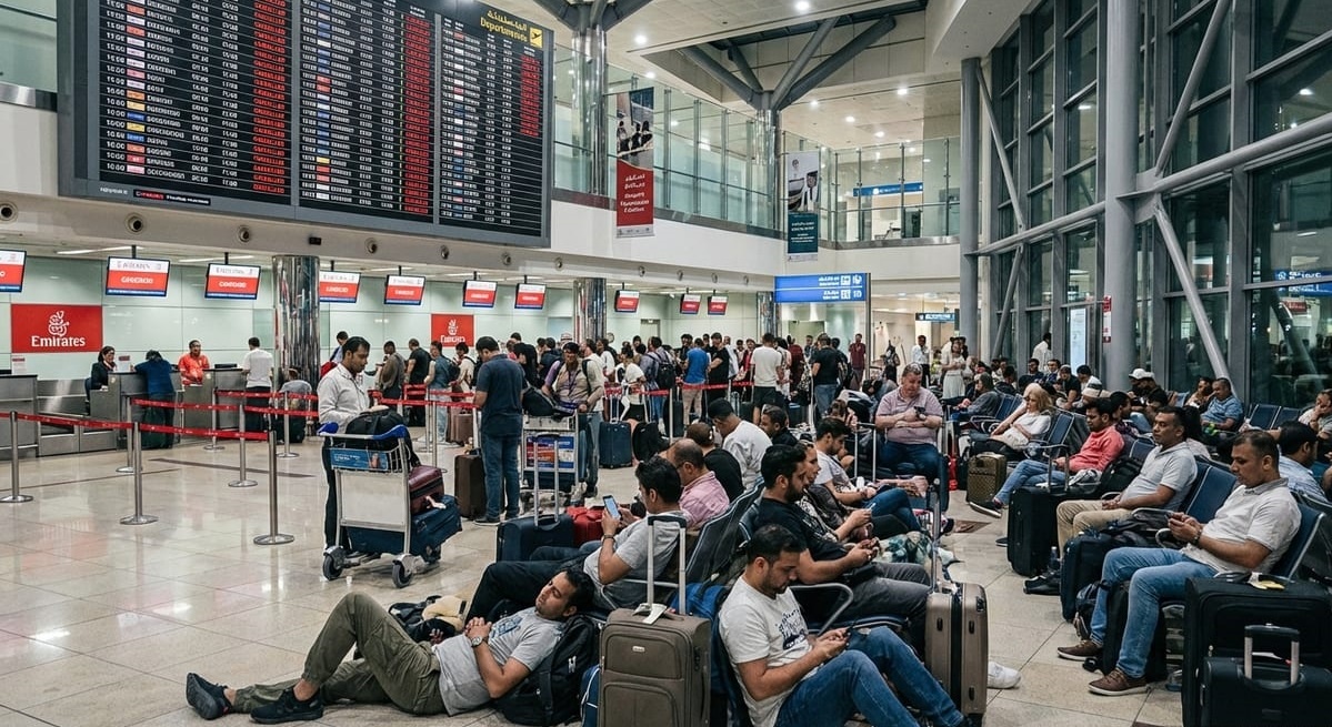     Обстановка в аэропорту Дубая